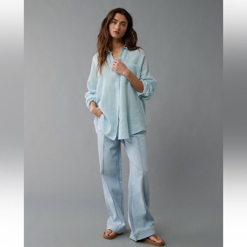 American Eagle Go Big Oversized Shirt